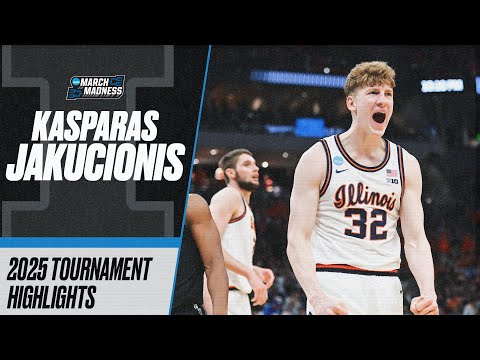 Kasparas Jakucionis 2025 NCAA tournament highlights
