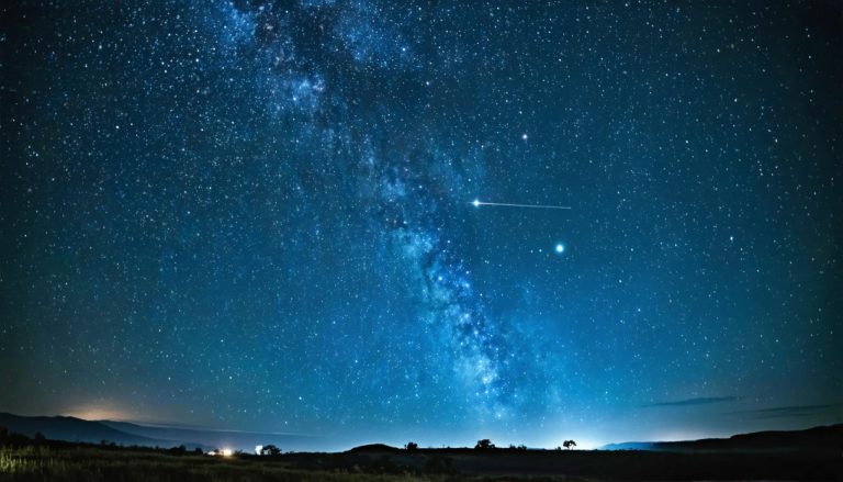 Небесният танц: Спътниците на Starlink на SpaceX осветяват калфорнийското нощно небе